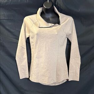 Prana Women's Light Beige Cowl/Turtleneck Sweater